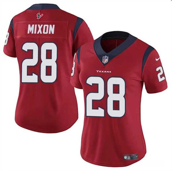 Women%27s Houston Texans #28 Joe Mixon Red Vapor Untouchable Limited Stitched Jersey Dzhi->women nfl jersey->Women Jersey